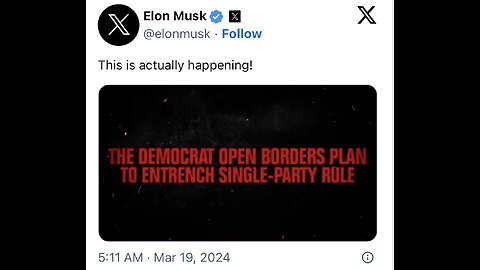 Why Open Borders? Elon Musk Exposes the Truth