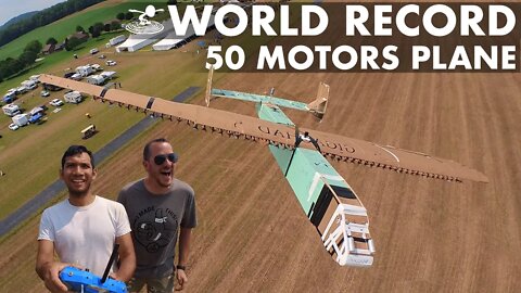 50 Motor World Record 30 Foot Airplane