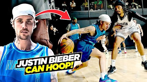 Justin Bieber Can Really HOOP! Shows Off Handles & Gets FLASHY at The League!