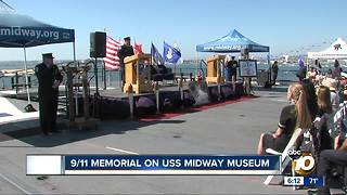 9/11 memorial on USS Midway Museum