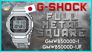 Full Metal Jacket! | G-Shock Full Metal GMWB5000D-1 | GMWB5000D-1JF Unbox & Review