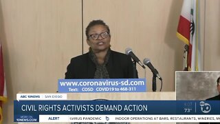 Civil rights activists demand action