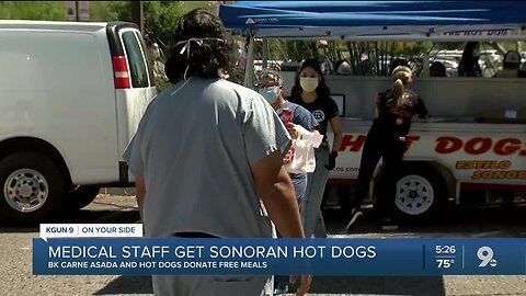 Local restaurant serves free Sonoran hot dogs to St. Mary's frontline workers