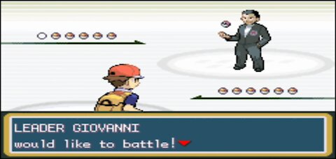 Pokemon Fire Red - Viridian Gym Leader Battle: Giovanni