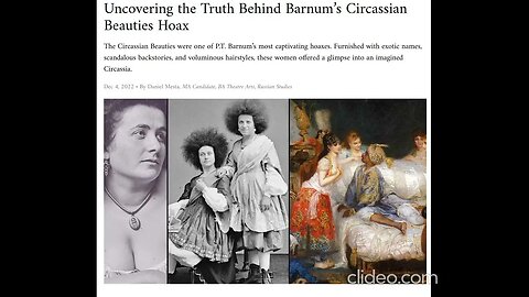 Barnum's Circassian Beauties Hoax #barnum #circassian #beauties