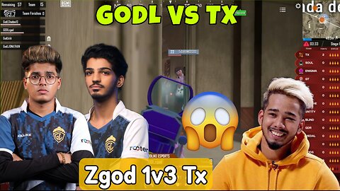 GodL Vs TX 4v4 Fight ✨ Zgod 1v3 Tx 🤯 Revenge Not Complete 💔