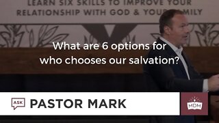What are the 6 options for who chooses our salvation?