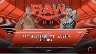 WWE Monday Night Raw Rey Mysterio vs Austin Theory