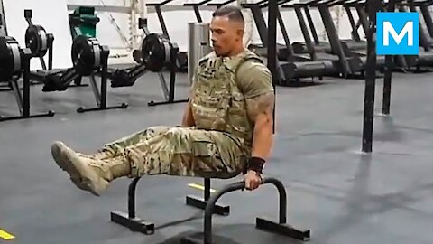 STRONGEST Soldier in Army Gym - Diamond Ott