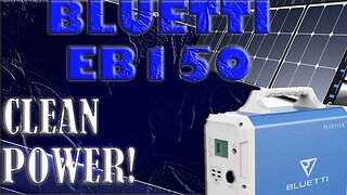 Bluetti eb150 Portable Power Station 1000w Maxoak 1500wh ac120v Solar generator Review