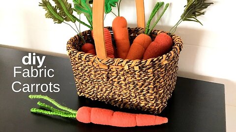 DIY Fabric Carrots | Sewing Tutorial