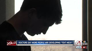 Doctors warn patients about text neck