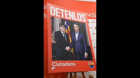 Ciutadans presenta su cartel electoral "Detenlos" para el 12M