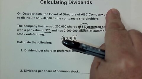 How to Calculate Dividends per Share #dividends