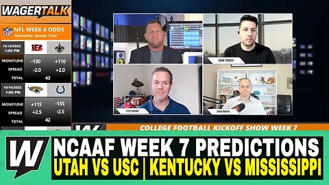 Happy Hour CFB Kickoff Show | NCAAF Week 7 Predictions | Utah vs USC | Kentucky vs Mississippi State