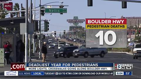 Comparing number of pedestrian deaths on similar roads