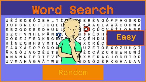 Word Search - Challenge 08/28/2022 - Easy - Random