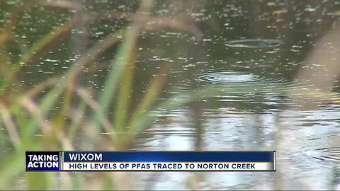 High levels of PFAs traced to Norton Creek