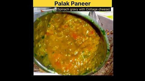 Palak paneer | Spinach gravy with cottage cheese #short #palakpaneer #cooking