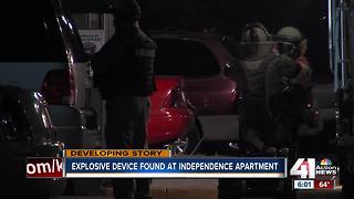 Police remove IED from Independence apartment