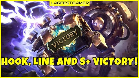 Hook, Line and S+ Victory! - Blitzcrank League of Legends ARAM Gameplay