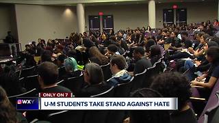 University of Michigan students take a stand against racist incidents on campus