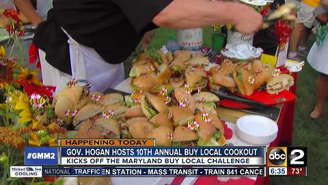 Gov. Hogan to hold Buy Local Cookout at governor's residence