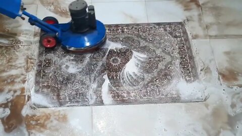 extremely dirty wet carpet cleaning satisfying rug cleaning asmr