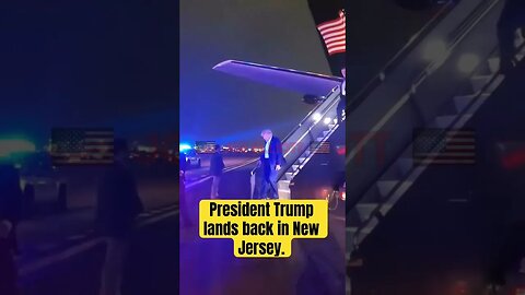 🇺🇸 President Trump lands back in New Jersey #shorts