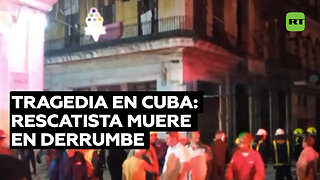 Al menos un fallecido tras el derrumbe de un edifico en La Habana Vieja por fuertes lluvias en Cuba