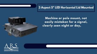 3 Aspect 5 LED Horizontal Lid Mounted