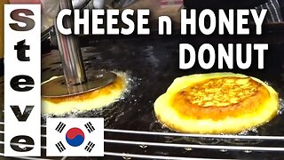 CHEESE AND HONEY DONUT 호떡 - Amazing Korean Street Food 🇰🇷