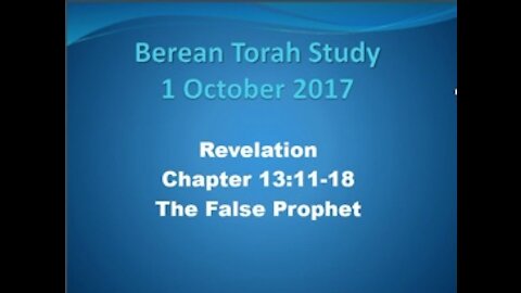 Rev 13 11-18 the false prophet