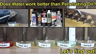 Does Water work better than Penetrating Oil for Rusty Bolts? Let's find out!