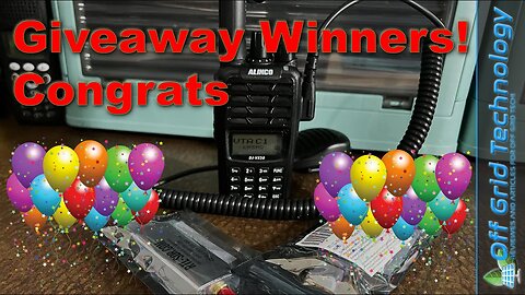 Giveaway Winners Announced, Alinco DJ-VX50T, RTL-SDR | Offgrid Technology