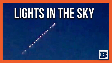 "WHAT IS THAT?" Woman Baffled by Stream of Lights in the Sky