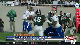 Tulsa Football falls to #18 Michigan State, 28-7 in season opener