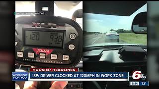 ISP clocks man going 120mph in a 60mph work zone