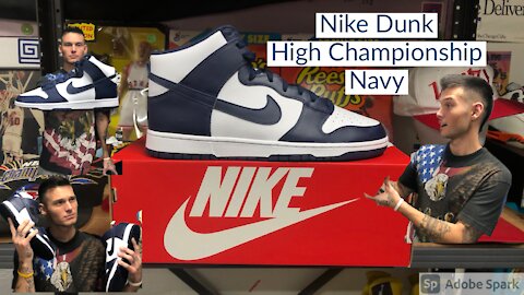 Nike Dunk High Championship Navy Review! Before you buy… #review #reaction #sneakers #subscribe