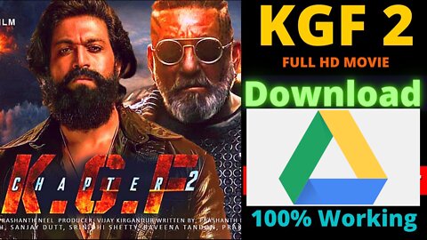 How to download Kgf chapter 2 full movie in hindi dubbed/ Kgf 2 full movie download Full HD