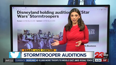 Stormtrooper auditions at Disneyland