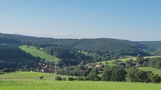 Schöne Aussicht auf Falken-Gesäss bei Beerfelden im Odenwald/Beautiful view over Hessian countryside