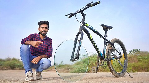 Glass Wheel In Bicycle | साइकिल में लगा दिया कांच का टायर | Will It Ride ?