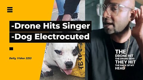 Drone Crashes Into Singer And Warns Other Artists, Dog Gets Electrocuted