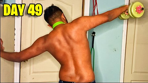 HardGainer Spring Bulk Day 49 - Shoulders, Chest & Triceps (Home Workout)