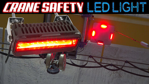 LED Crane Zone Light - Pedestrian Safety - Red Light - 10-100V DC - Aluminum Alloy