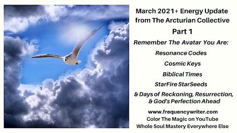 March 2021+ Update Pt 1: Remember The Avatar You Are, Days of Reckoning, Resurrection, Renewal Ahead