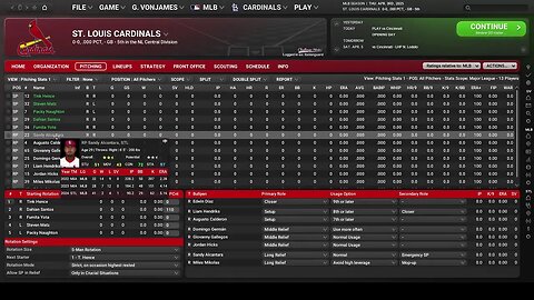 St. Louis Cardinals Manager Mode - Out of the Park Baseball 2024