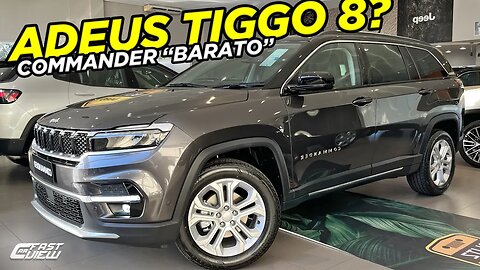 NOVO JEEP COMMANDER LONGITUDE 2023 NOVA VERSÃO + CARA QUE TIGGO 8 E HAVAL H6 SEM ITENS DE SEGURANÇA