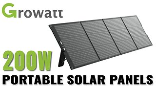 Growatt 200W Portable Solar Panels - Review, Testing & Monitoring Power Produced!